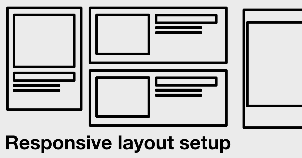 Responsive layout preparations list